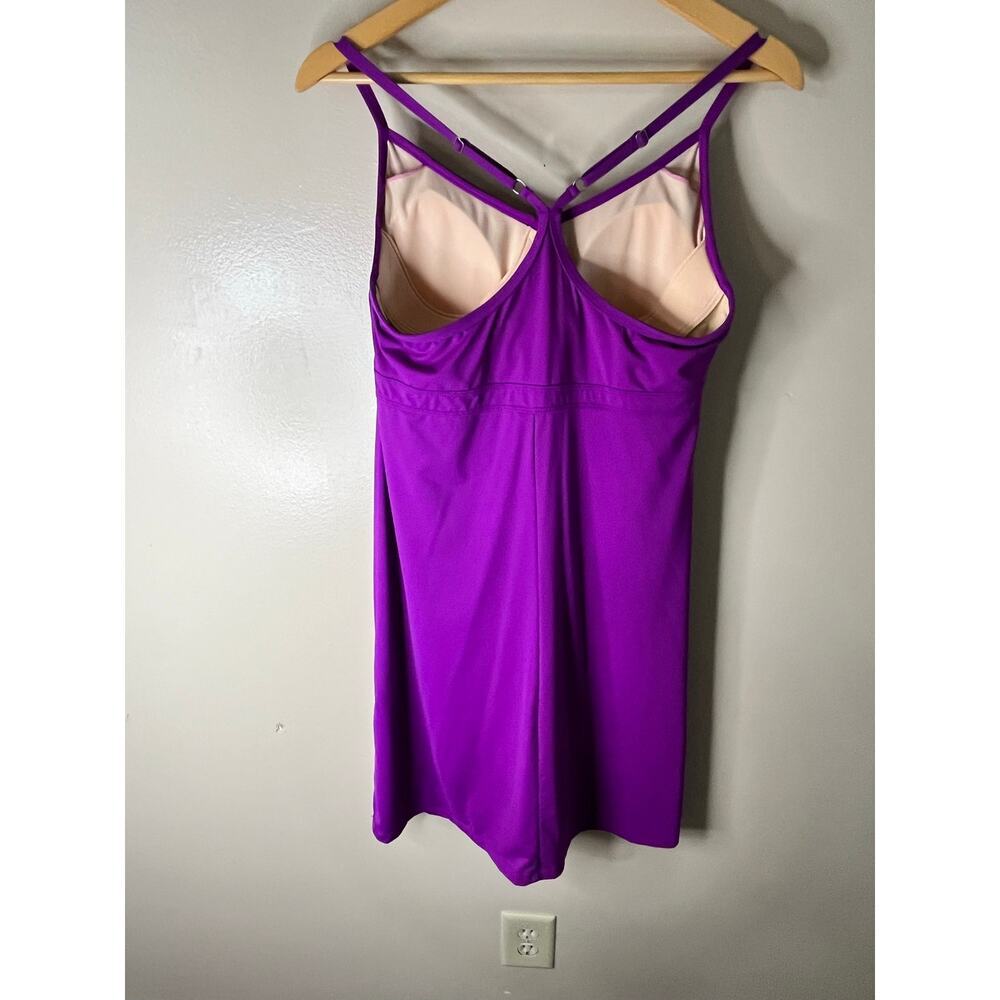 Athleta Shorebreak Swim Dress Size L - Purple Racerback Swimwear No Bottom - Picture 3 of 7